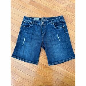 Kut From The Kloth Catherine Boyfriend Blue Jean Denim Shorts